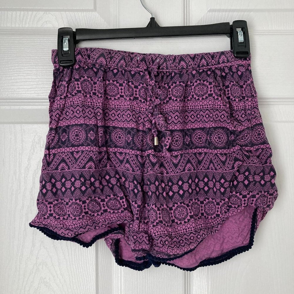 magenta PJ shorts